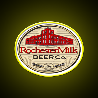 Rochester Mills Beer Co Beer Bar Decor Led Neon Sign Rgb Color - LED neon sign view 7