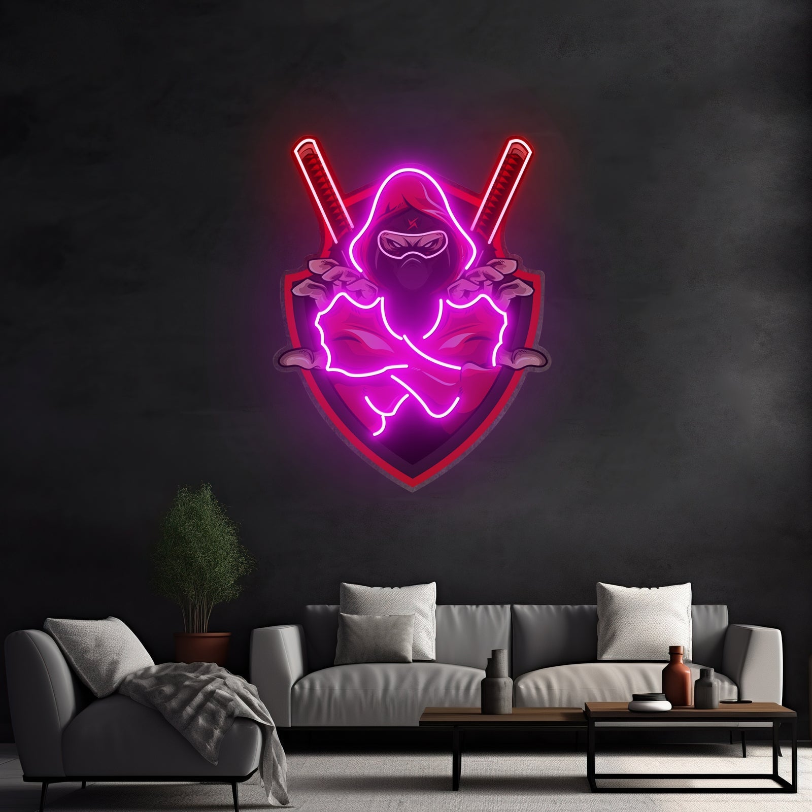 Rock And Skull Led Neon Sign Light Custom Led Signs - Shineneon