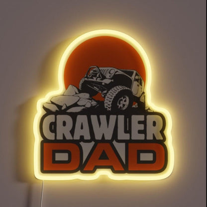 Rock Crawler Dad Road Rc Big Tires Motorsports Rgb Led Neon Sign - Shineneon