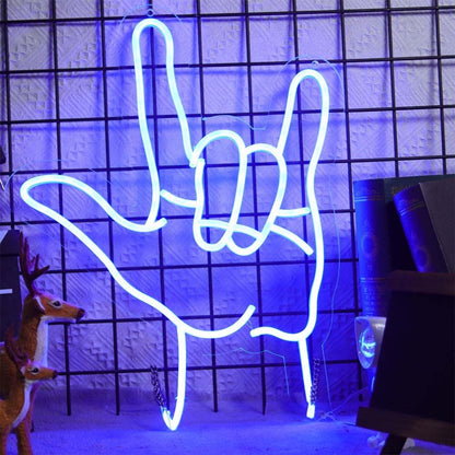 Rock Hand Gesture Led Neon Sign For Music Lovers | Shineneon