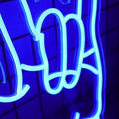Rock Hand Gesture Led Neon Sign For Music Lovers | Shineneon