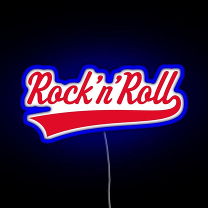 Rock N Roll Red Rgb Led Neon Sign Pop Wall Art - Shineneon