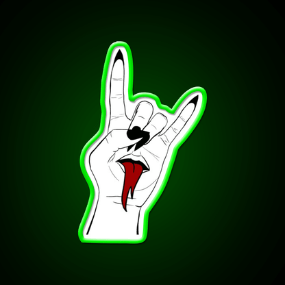 Rock On Nail Salon Led Neon Sign Rgb Color - Shineneon