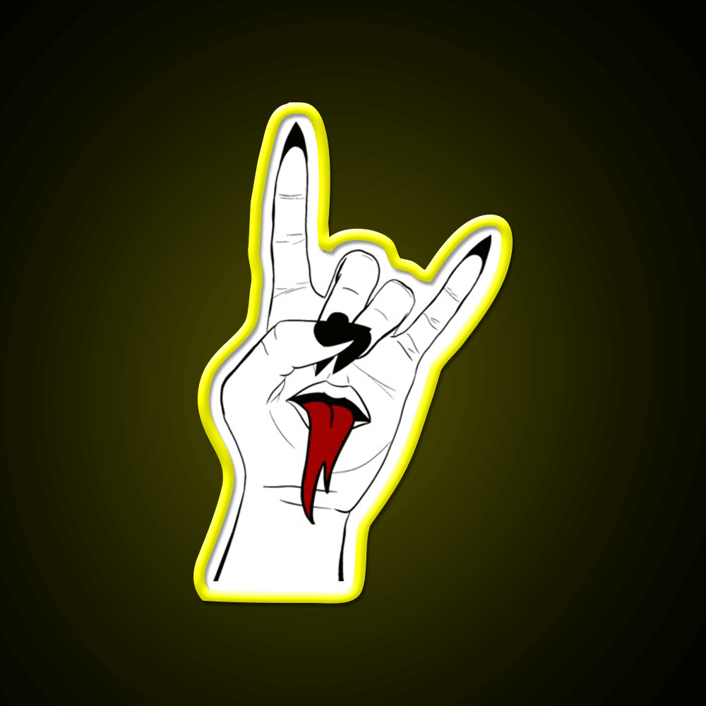 Rock On Nail Salon Led Neon Sign Rgb Color - Shineneon