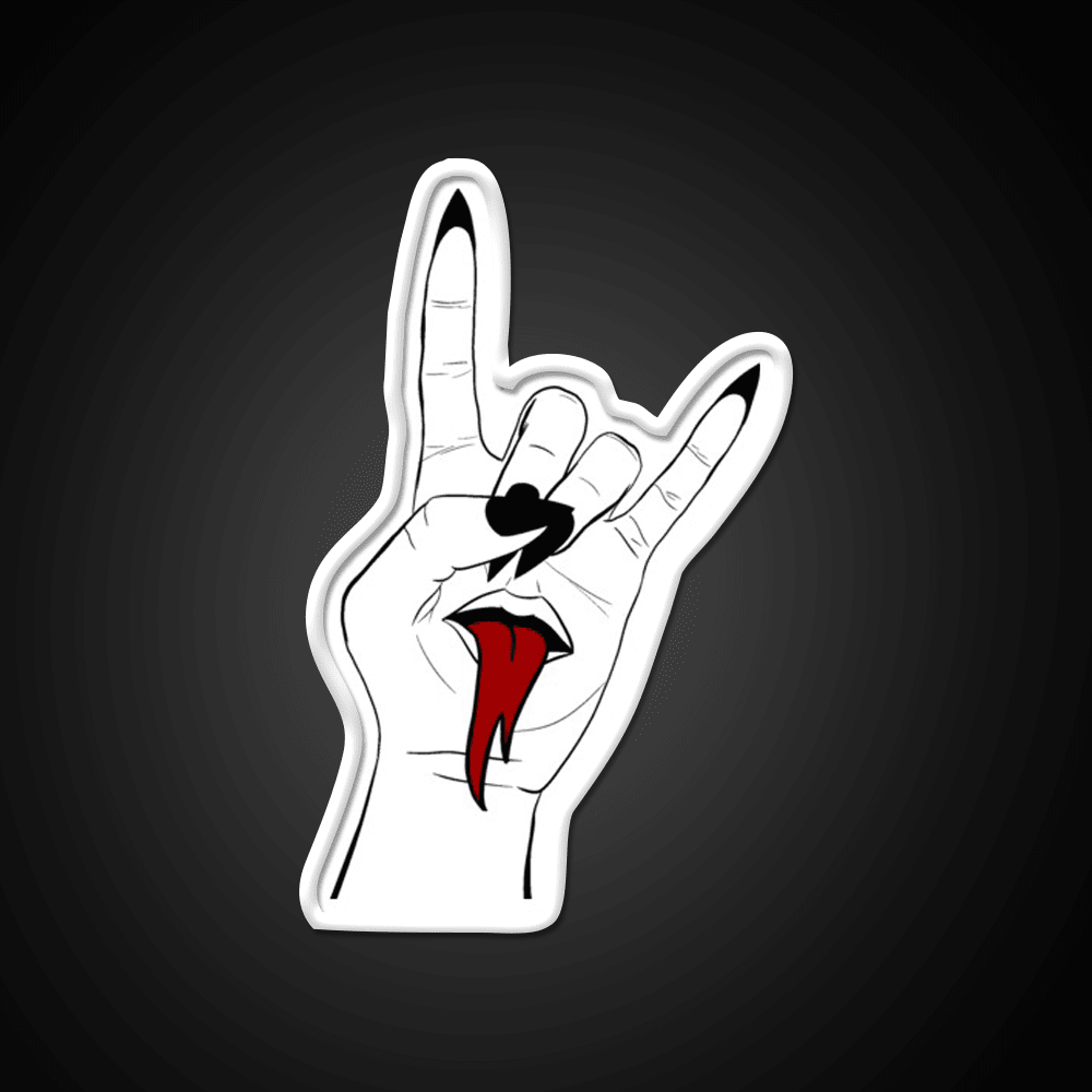 Rock On Nail Salon Led Neon Sign Rgb Color - Shineneon