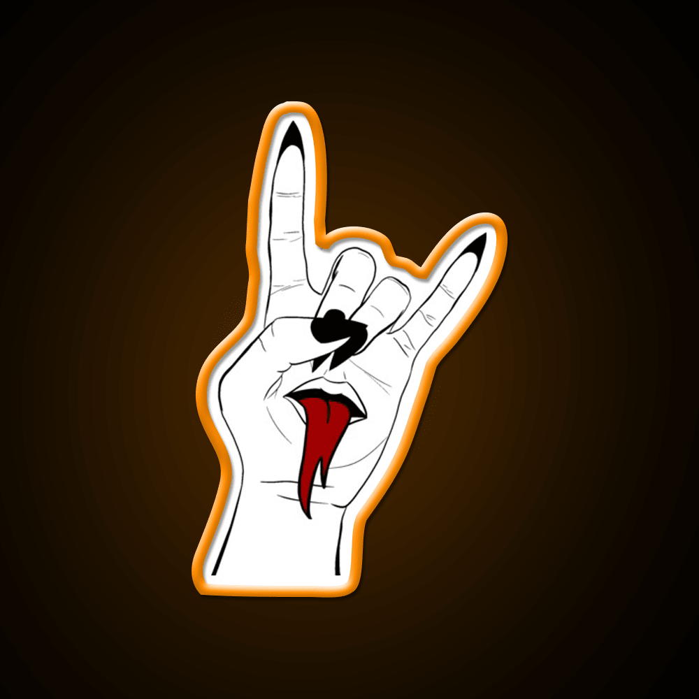Rock On Nail Salon Led Neon Sign Rgb Color - Shineneon