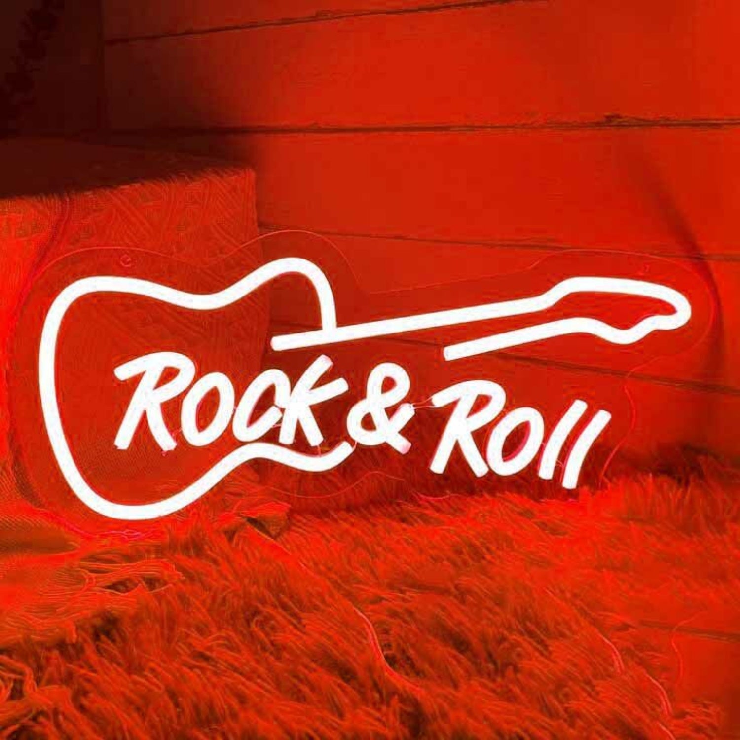 Rock Roll Music Guitar Led Neon Sign | Shineneon