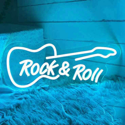 Rock Roll Music Guitar Led Neon Sign | Shineneon