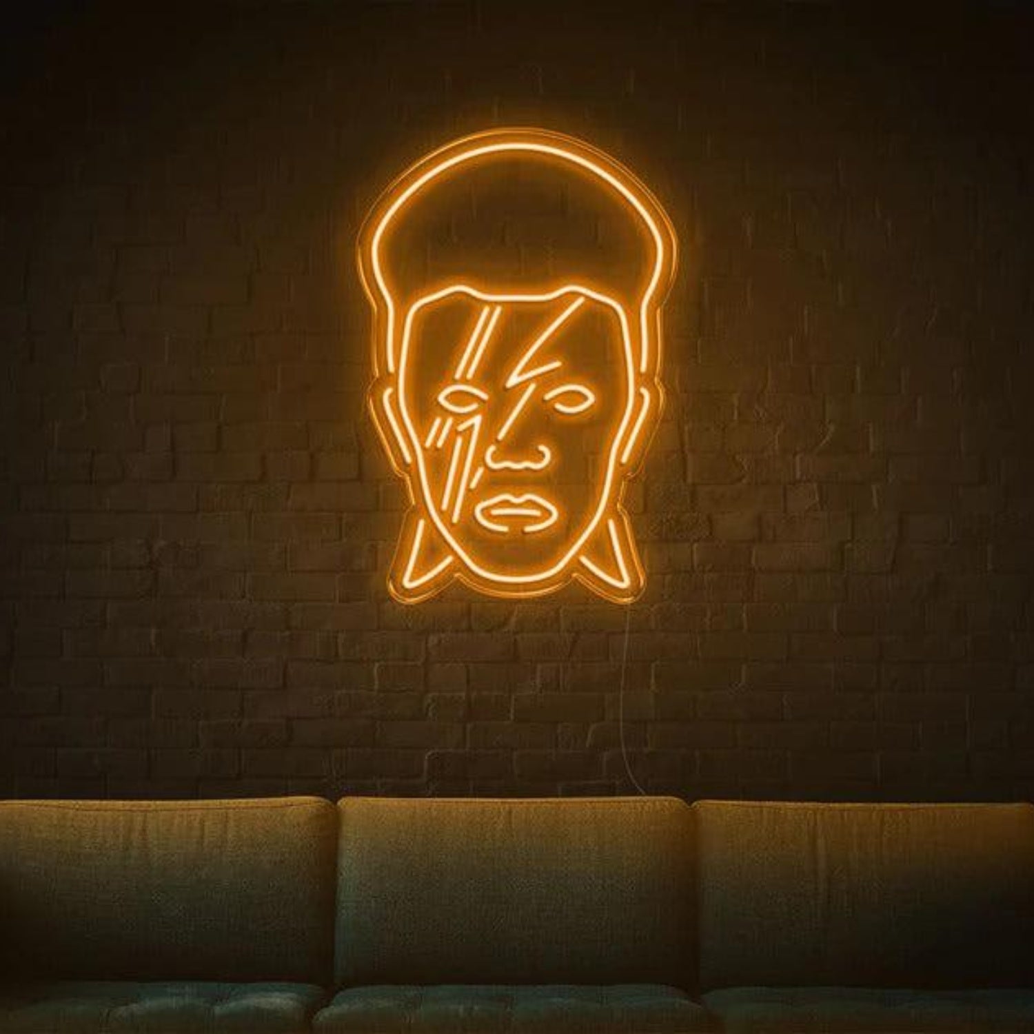 Rock Star David Bowie Head Led Neon Sign For Indoor Wall Decor | Shineneon