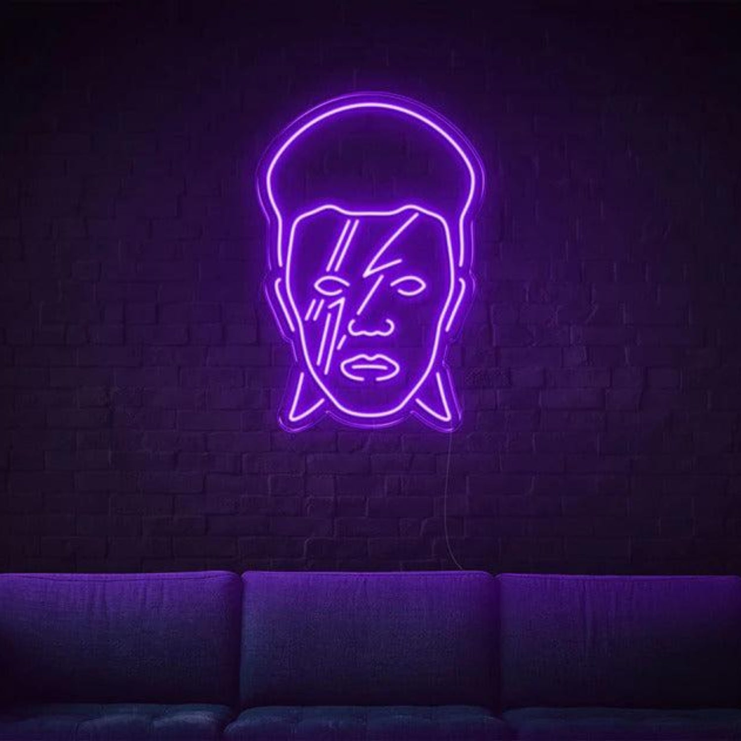 Rock Star David Bowie Head Led Neon Sign For Indoor Wall Decor | Shineneon