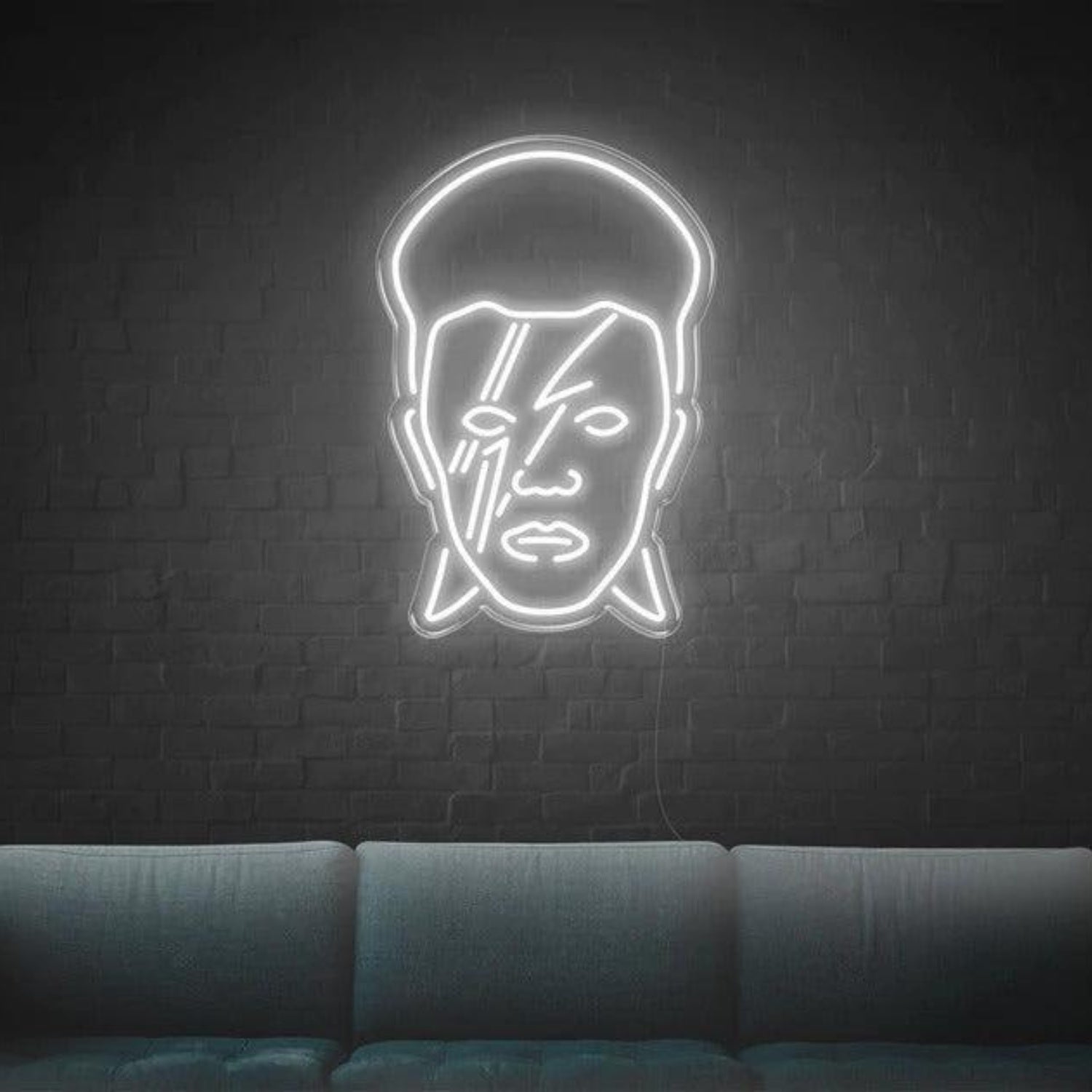 Rock Star David Bowie Head Led Neon Sign For Indoor Wall Decor | Shineneon