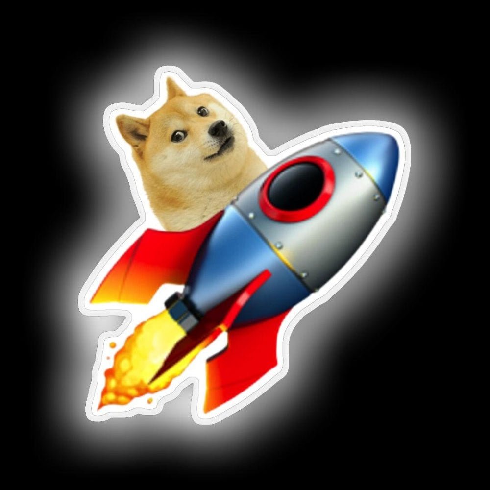 Rocket Dogecoin Neon Sign - Shineneon