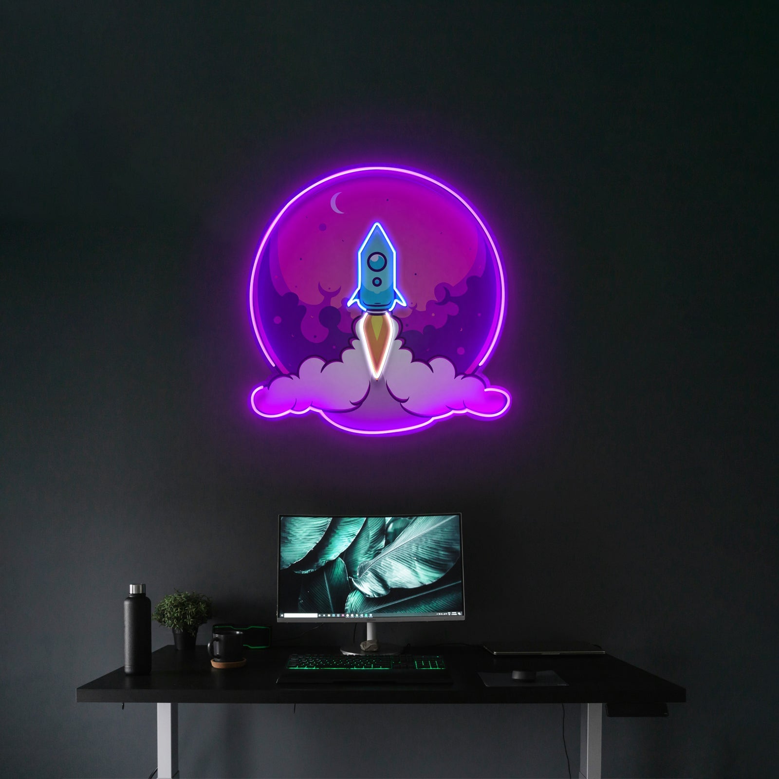 Rocket Launch Led Neon Sign Light Custom Led Signs - Shineneon