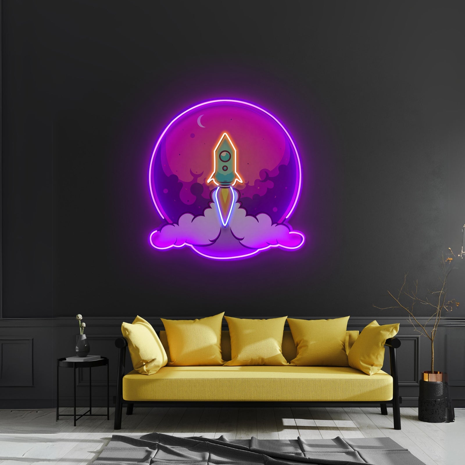 Rocket Launch Led Neon Sign Light Custom Led Signs - Shineneon