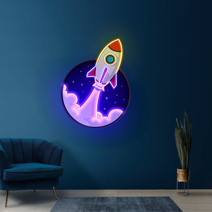 Rocket Led Neon Artwork For Sale - Shineneon