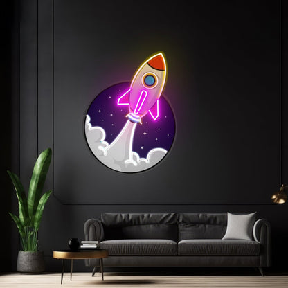 Rocket Led Neon Artwork For Sale - Shineneon