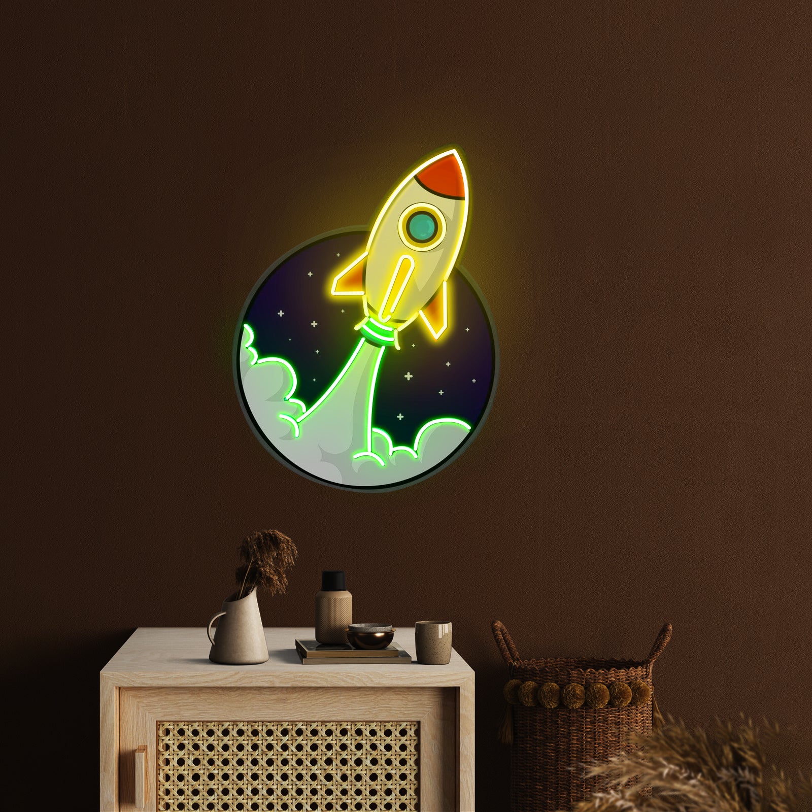 Rocket Led Neon Artwork For Sale