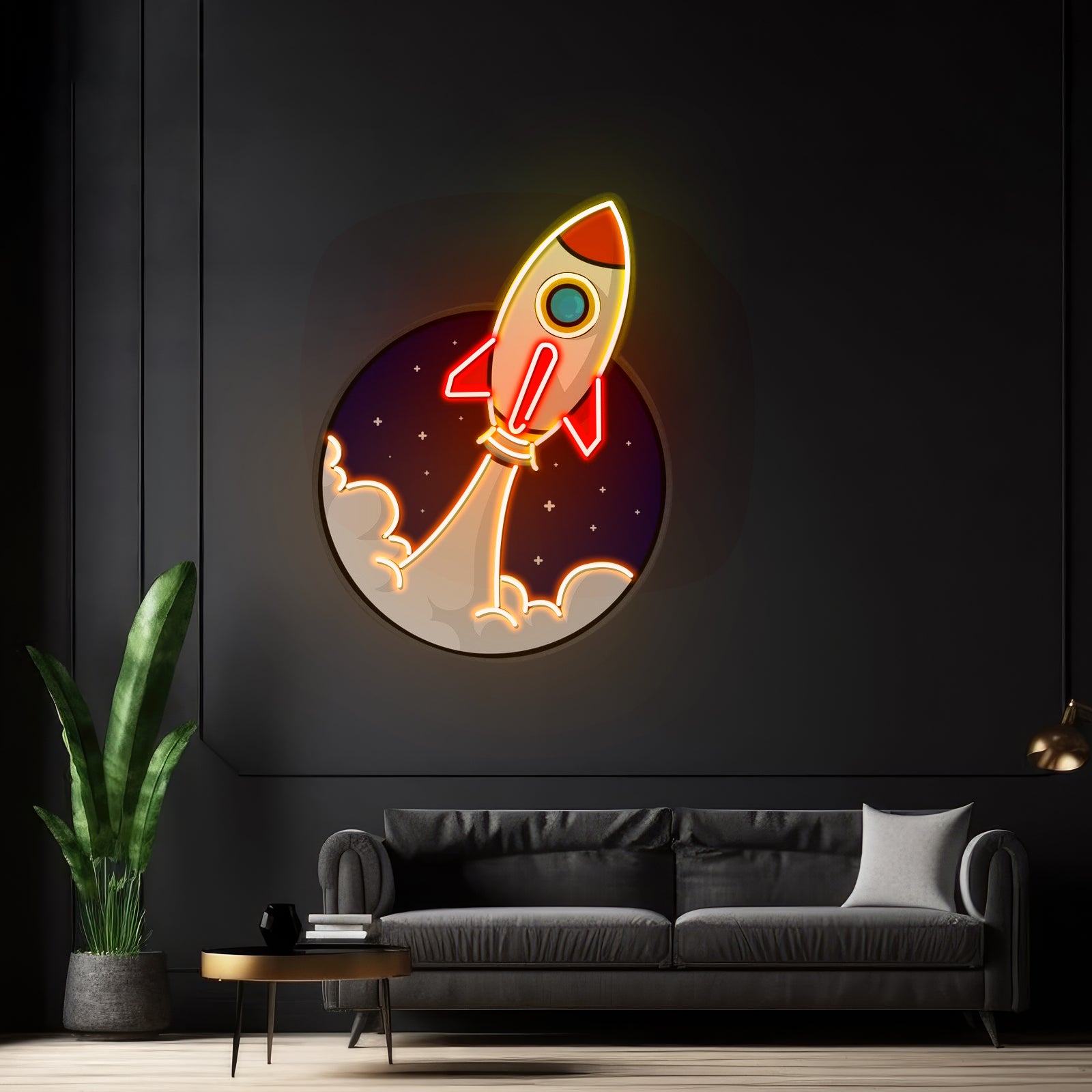 Rocket Led Neon Artwork For Sale