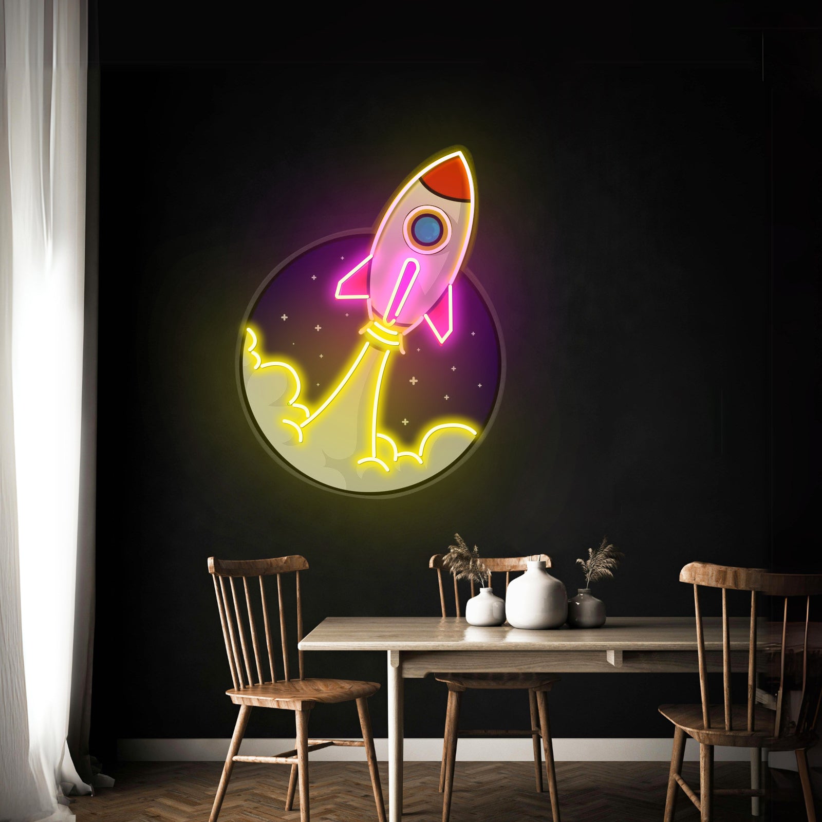 Rocket Led Neon Artwork For Sale