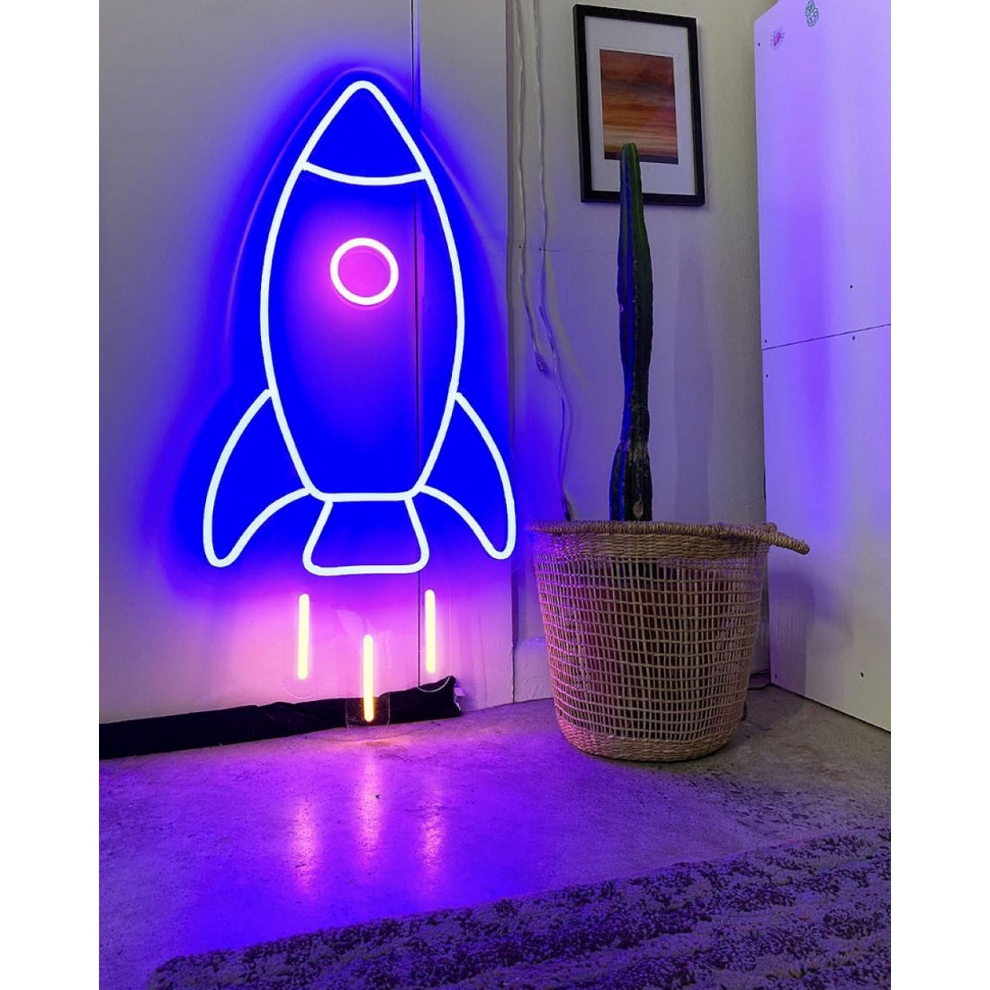 Rocket Led Sign Business Neon Signs Wall Art