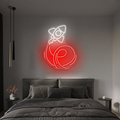 Rocket Neon Signs For Bedroom - Shineneon