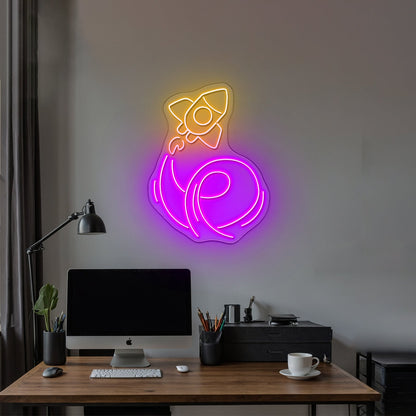 Rocket Neon Signs For Bedroom - Shineneon