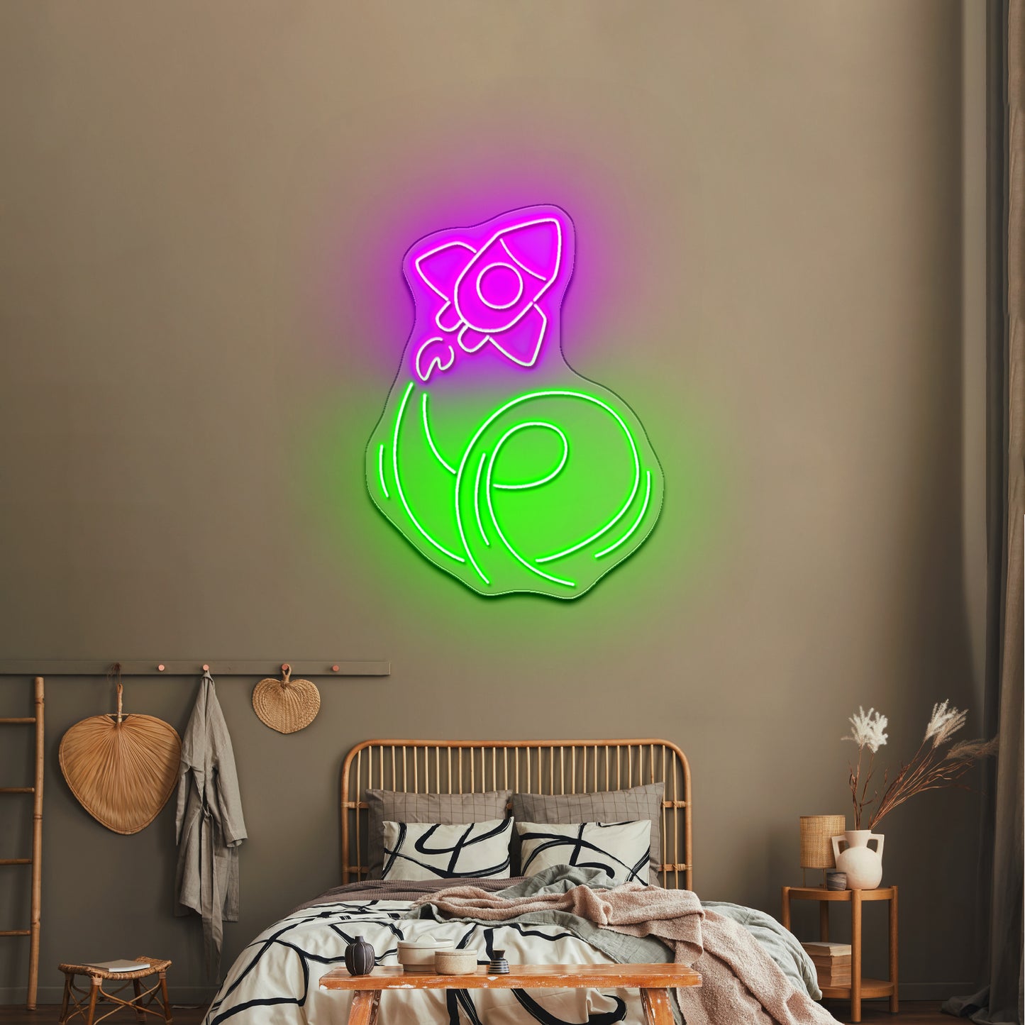 Rocket Neon Signs For Bedroom