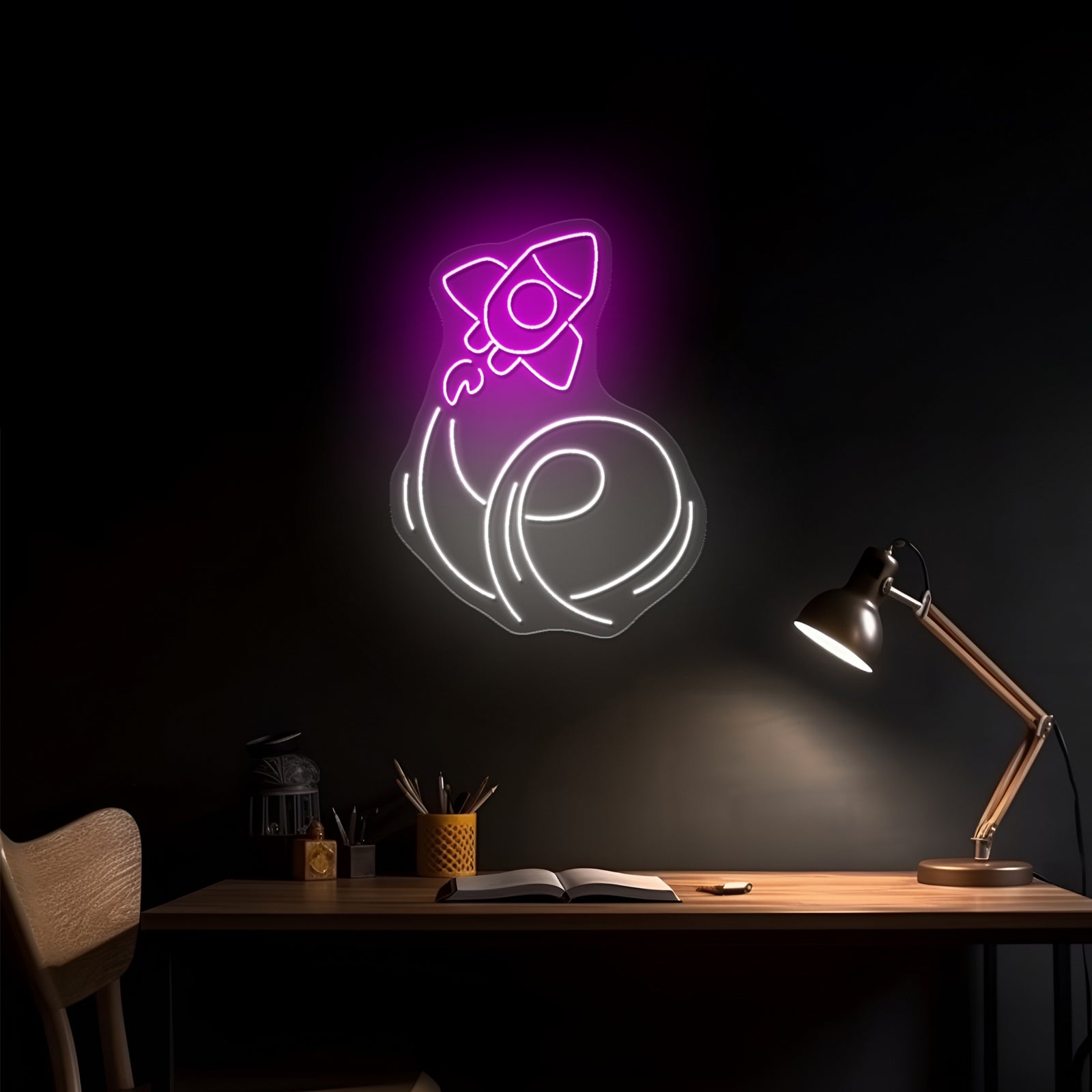 Rocket Neon Signs For Bedroom