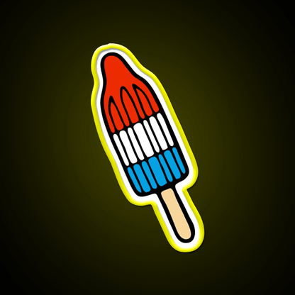 Rocket Popsicle Pattern Snack Food Led Neon Sign Rgb Color - Shineneon