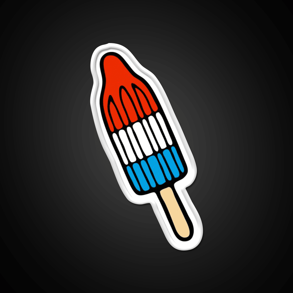 Rocket Popsicle Pattern Snack Food Led Neon Sign Rgb Color - Shineneon