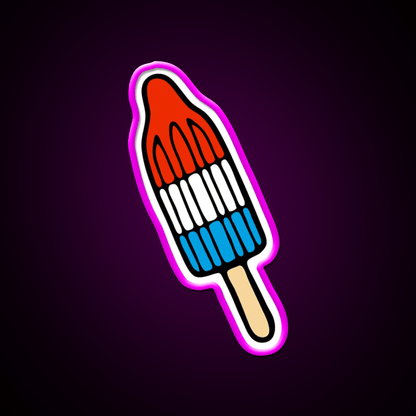 Rocket Popsicle Pattern Snack Food Led Neon Sign Rgb Color - Shineneon