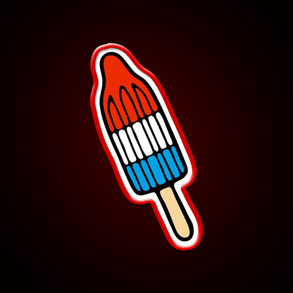 Rocket Popsicle Pattern Snack Food Led Neon Sign Rgb Color - Shineneon