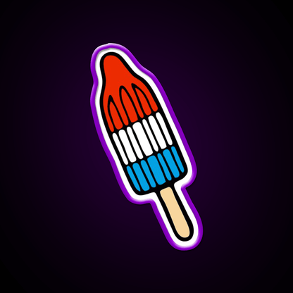 Rocket Popsicle Pattern Snack Food Led Neon Sign Rgb Color - Shineneon