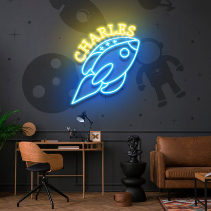 Rocket Space Gifts For Kids Rocket Wall Decor Led Neon Sign | Shineneon