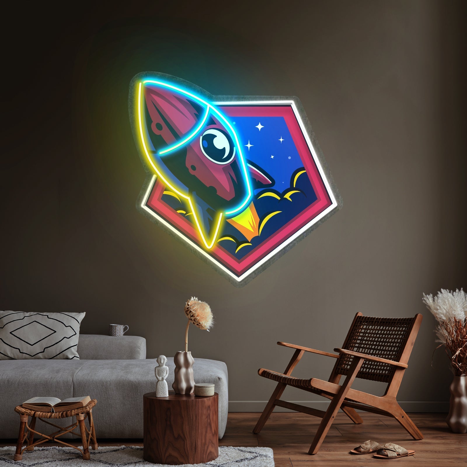 Rocket Space Led Neon Sign Light Custom Led Signs - Shineneon