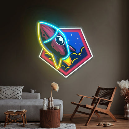 Rocket Space Led Neon Sign Light Custom Led Signs - Shineneon