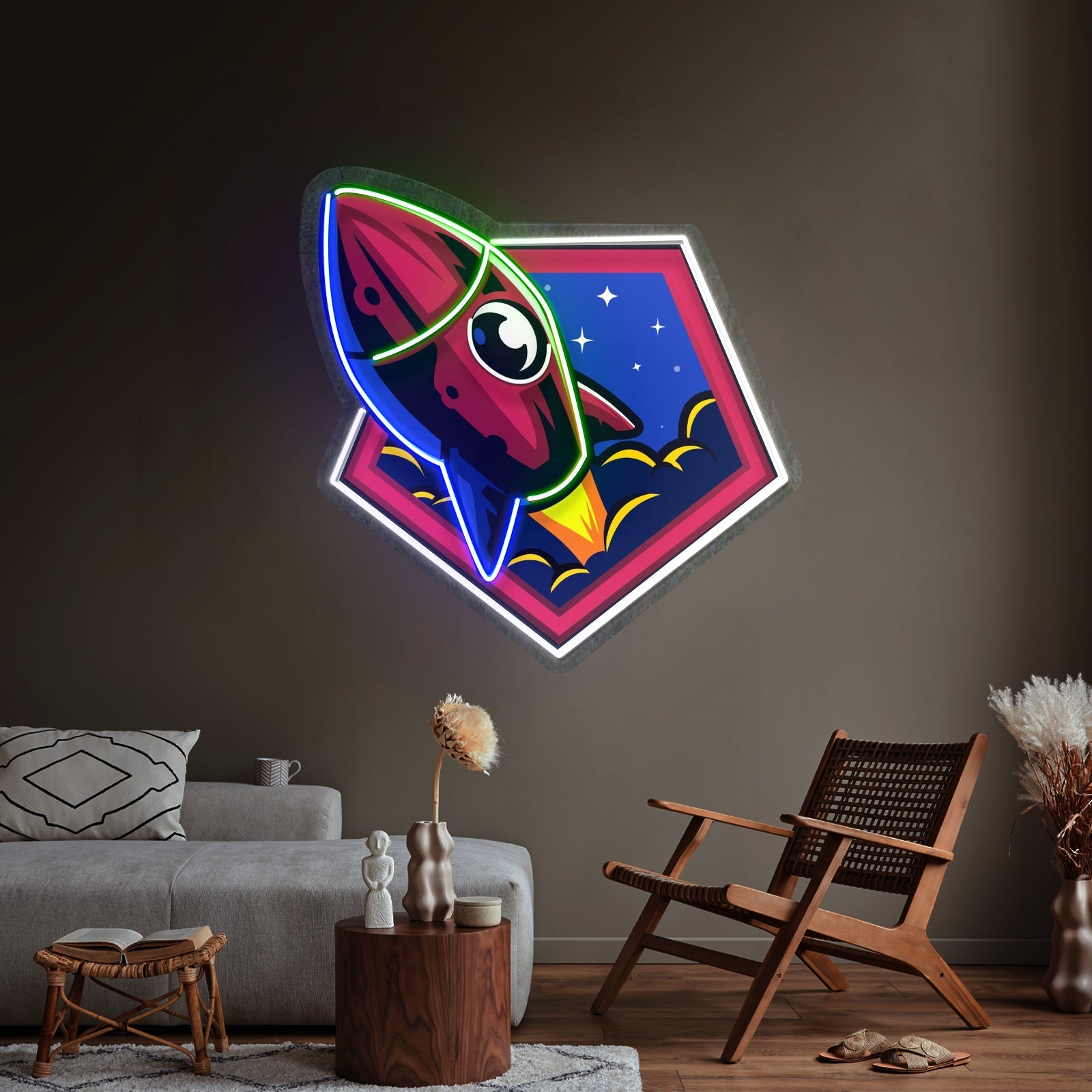 Rocket Space Led Neon Sign Light Custom Led Signs - Shineneon