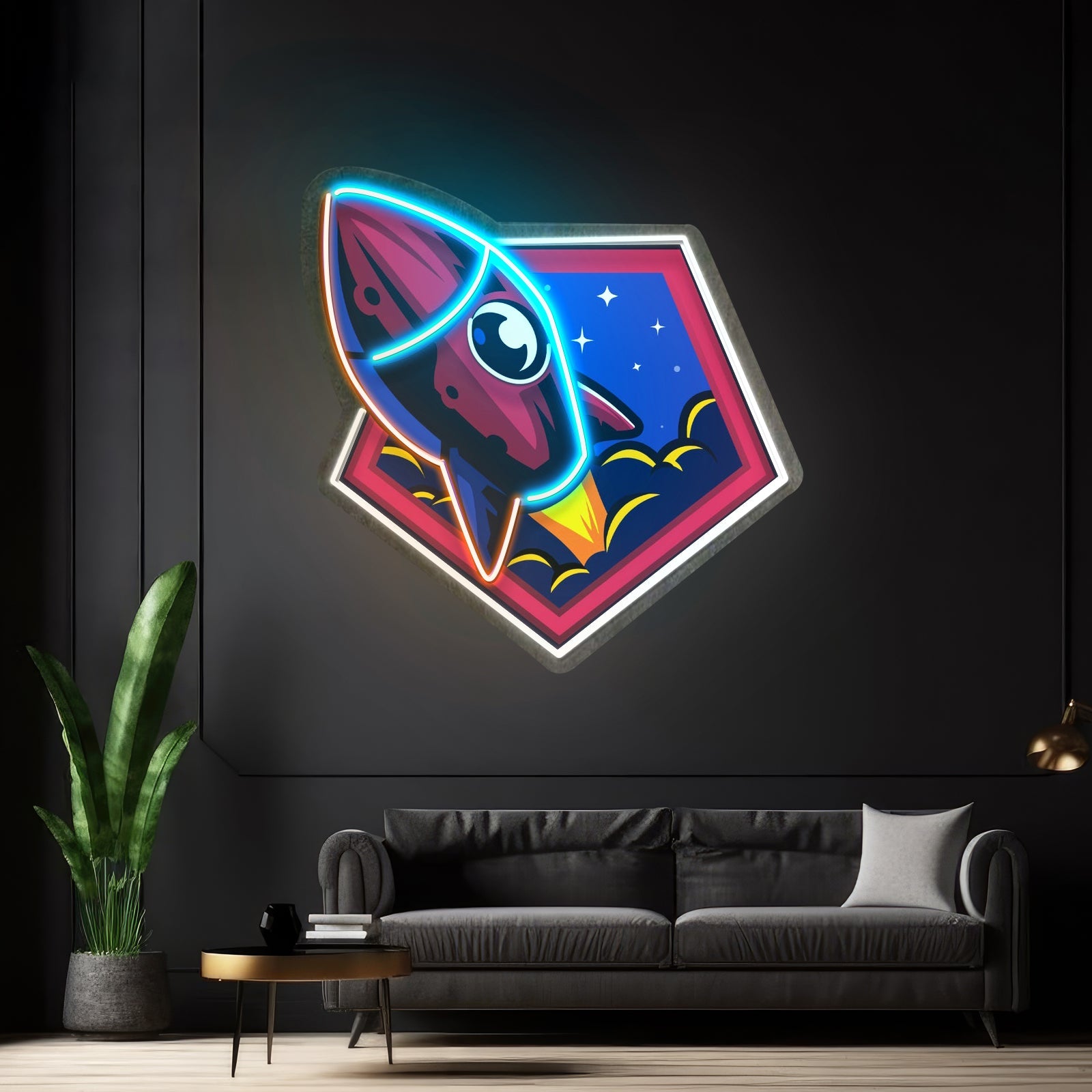 Rocket Space Led Neon Sign Light Custom Led Signs - Shineneon