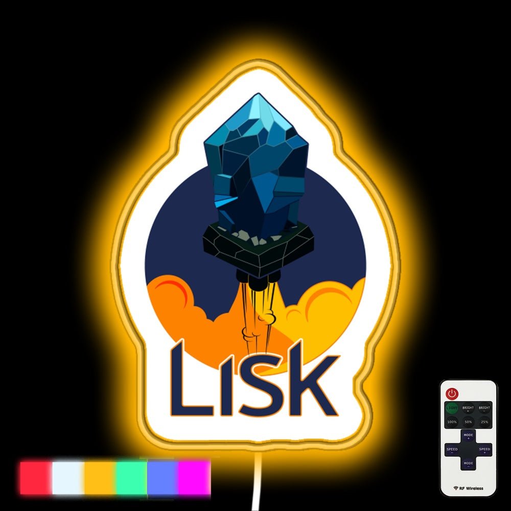 Rocket To The Moon Lisk Edition Led Neon Sign - Shineneon