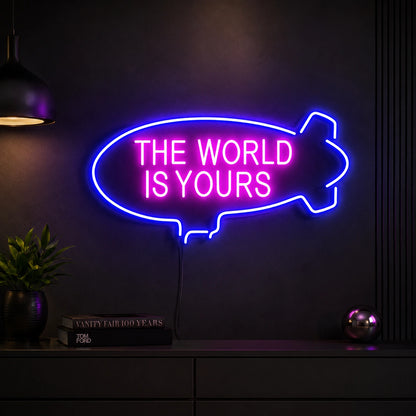 Rocket World Neon Sign LED Neon Sign high-converting product image