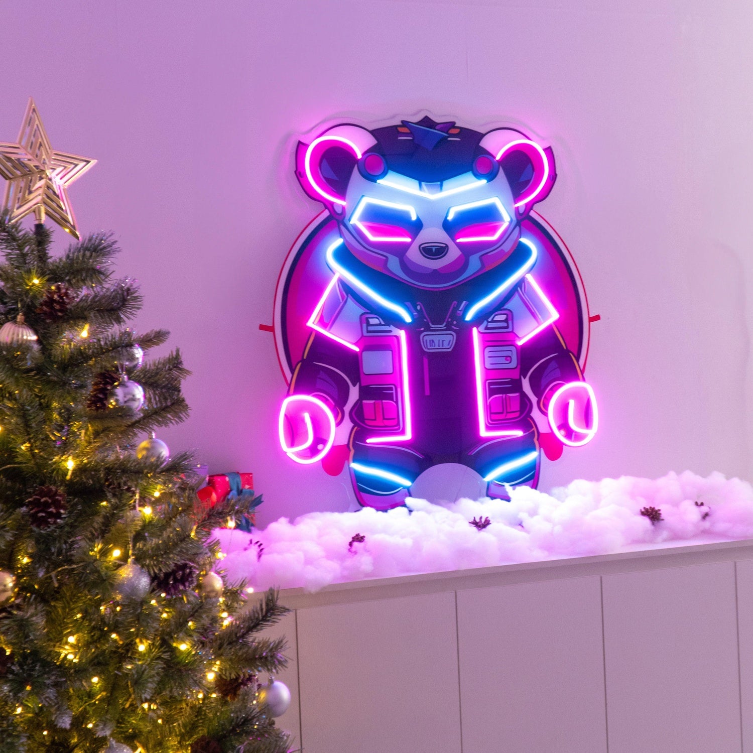 Rocking Santa Hoohoohoh Uv Printed Led Neon Sign Christmas Party Decor | Shineneon