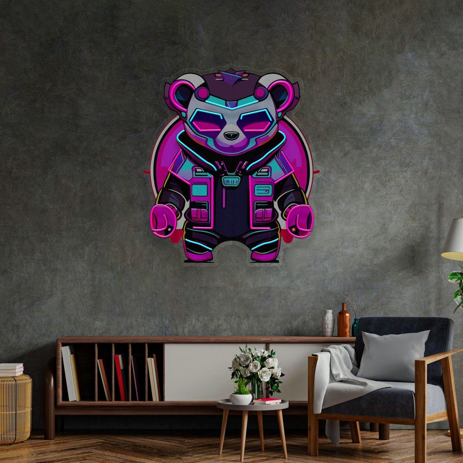 Rocking Santa Hoohoohoh Uv Printed Led Neon Sign Christmas Party Decor | Shineneon