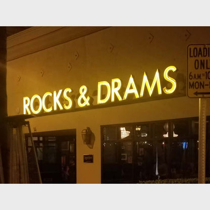Rocks Dreams 3D Frontlit Channel Letters Led Light Sign - Shineneon