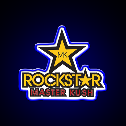 Rockstar Master Kush Hemp Inspired Green Leaf Led Neon Sign Rgb Color - LED neon sign view 5