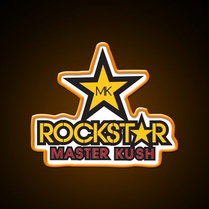 Rockstar Master Kush Hemp Inspired Green Leaf Led Neon Sign Rgb Color - LED neon sign view 6