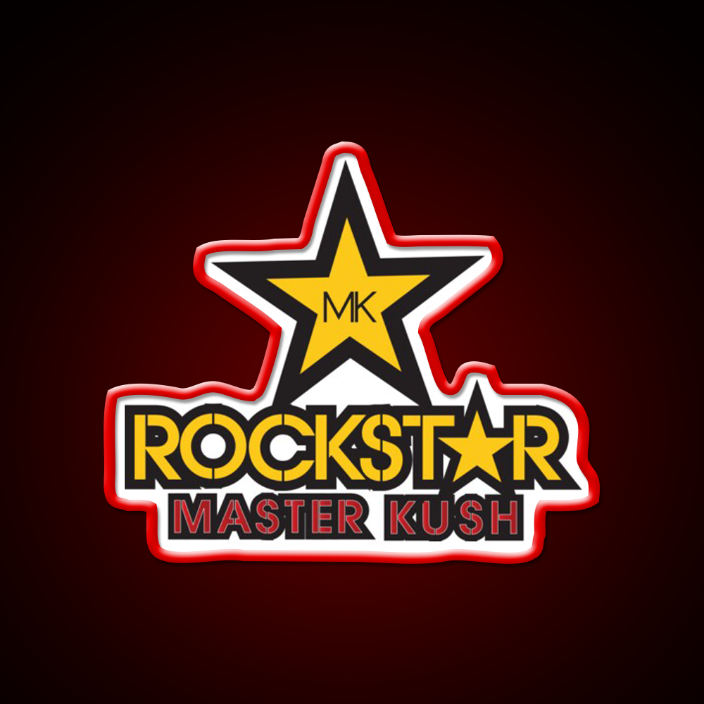 Rockstar Master Kush Hemp Inspired Green Leaf Led Neon Sign Rgb Color - LED neon sign view 10