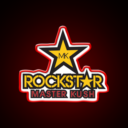 Rockstar Master Kush Hemp Inspired Green Leaf Led Neon Sign Rgb Color - LED neon sign view 10