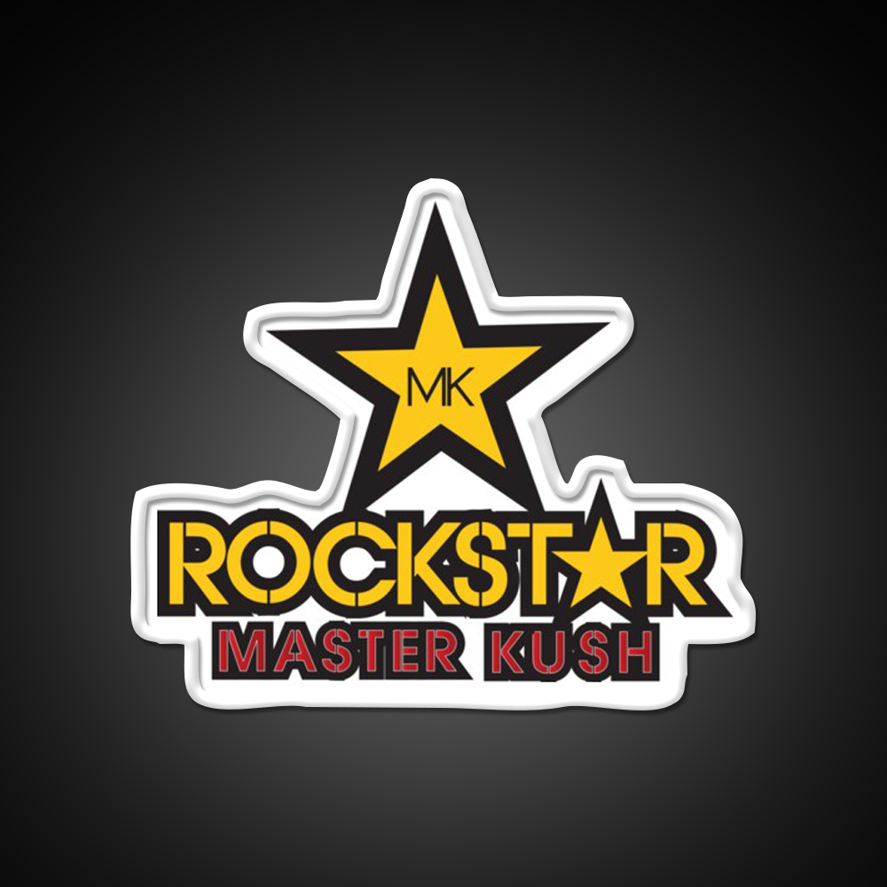 Rockstar Master Kush Hemp Inspired Green Leaf Led Neon Sign Rgb Color - LED neon sign view 11