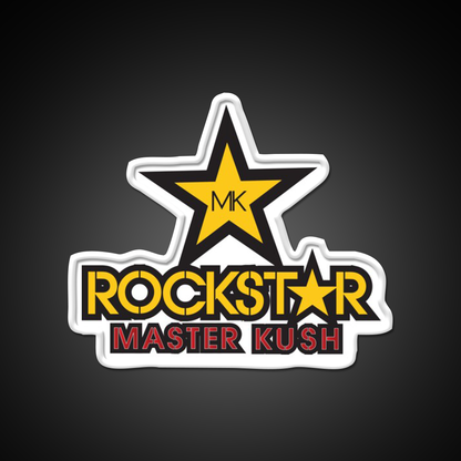 Rockstar Master Kush Hemp Inspired Green Leaf Led Neon Sign Rgb Color - LED neon sign view 11