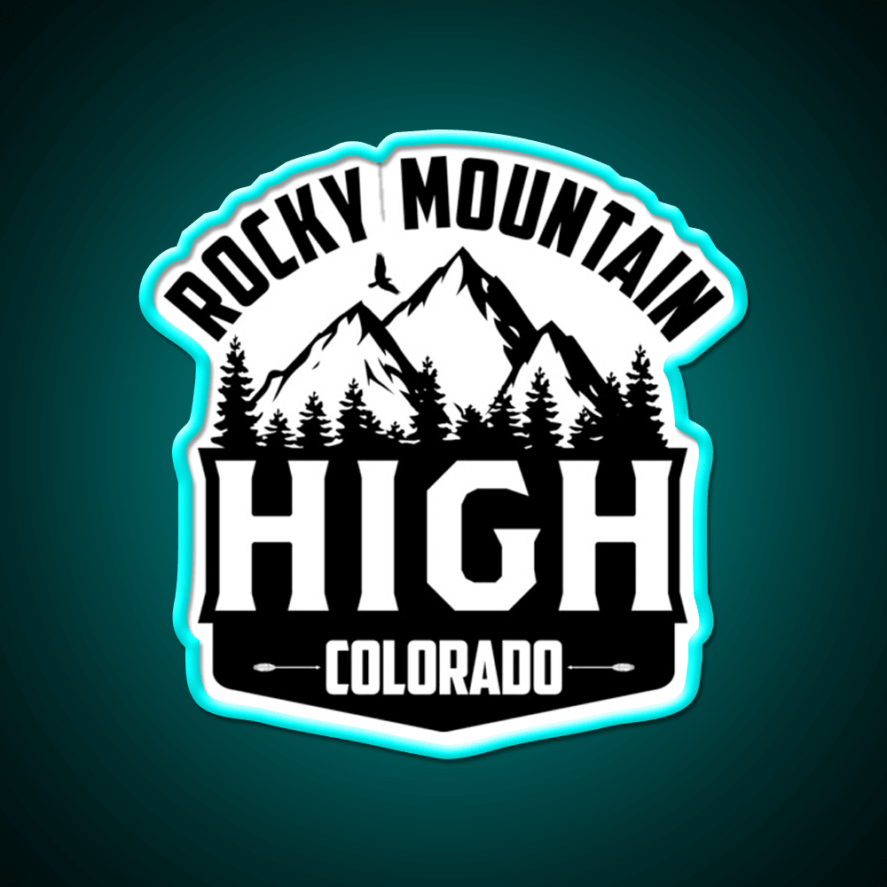 Rocky Mountain High Colorado Hemp Inspired Green Leaf Led Neon Sign Rgb Color - Shineneon